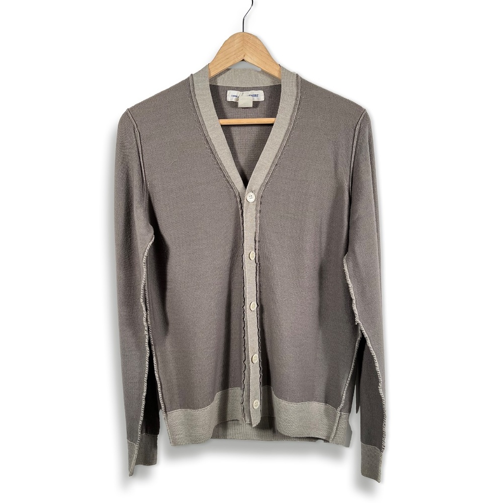 COMME des GARCONS SHIRT Wool inside-out seam cardigan